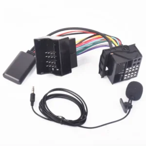 Adapter Bluetooth 5.0 AUX z mikrofonem do radia, zestaw głośnomówiący, 1 zestaw