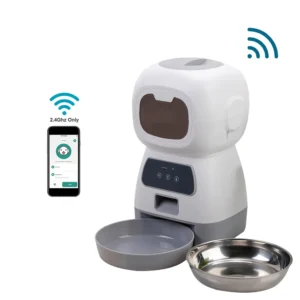 Automatyczny podajnik karmy WiFi Smart 3,5 l dla kota i psa Biały