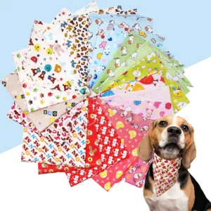 Bawełniana bandana dla psa i kota - zestaw 5 sztuk Mix colour