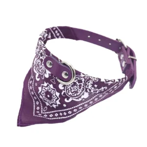 Bandana z etnicznym wzorem dla psa i kota Fioletowy