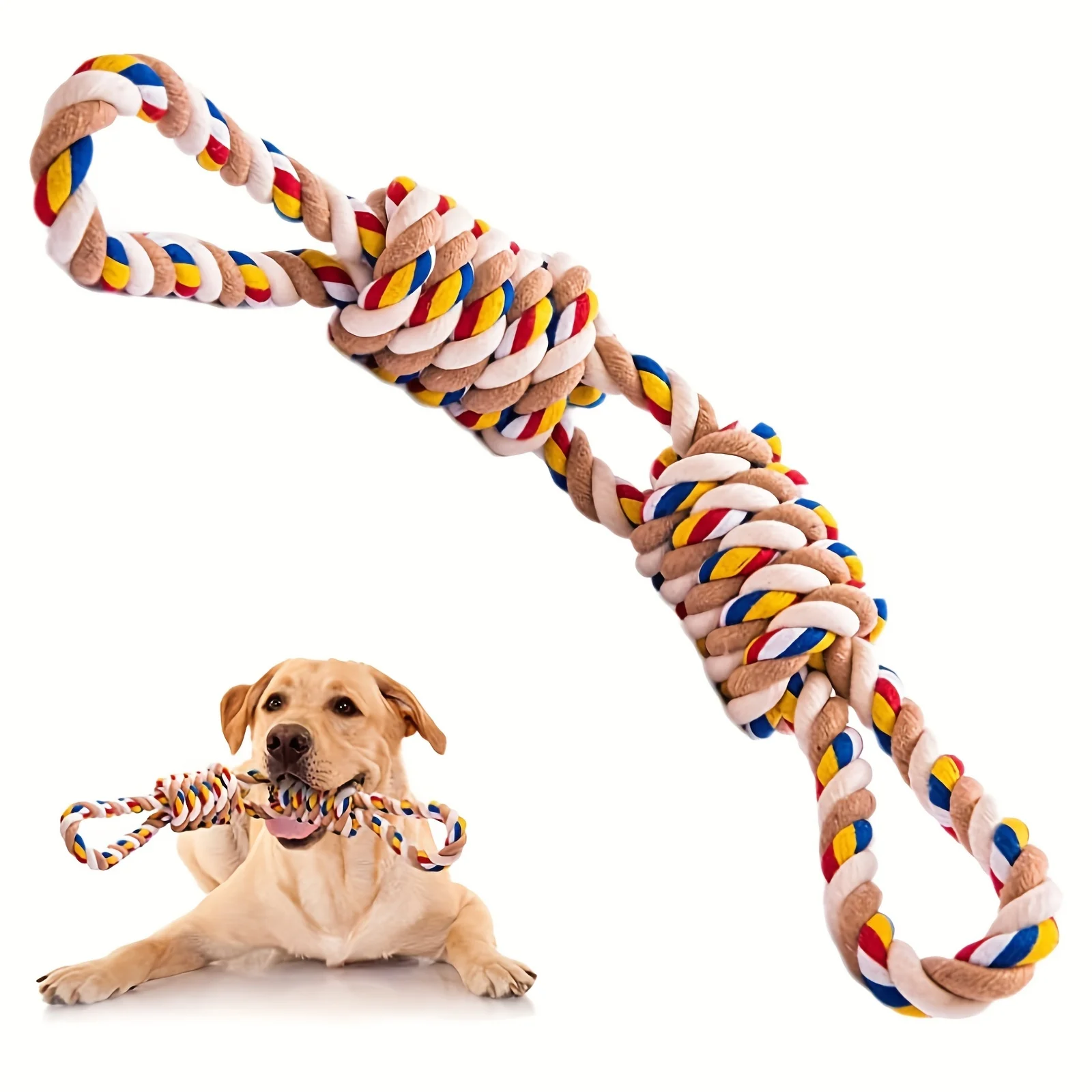 Bawełniana zabawka sznurkowa dla psa do gryzienia Rope toy