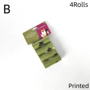 Biodegradowalne woreczki na psie odchody z dozownikiem Style b 4rolls