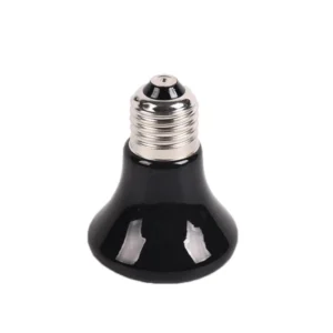 Ceramiczna lampa grzewcza E27 220V do terrarium żółwi i jaszczurek Ciemny brąz