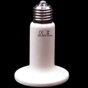 Ceramiczna lampa na podczerwień 220V dla gadów i żółwi – emiter ciepła Jasnożółty