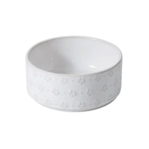 Ceramiczna podwyższona podwójna miska dla psa 1800 ml na drewnianym stojaku Czarny