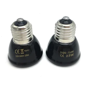 Ceramiczna żarówka grzewcza E27 25-100W 110V/220V dla gadów i drobiu Czerwony