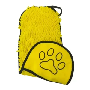Chłonny ręcznik kąpielowy dla psa i kota — gruby koc po kąpieli dla golden retrievera Biały