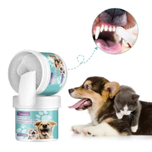 Chusteczki do czyszczenia zębów psa na palec