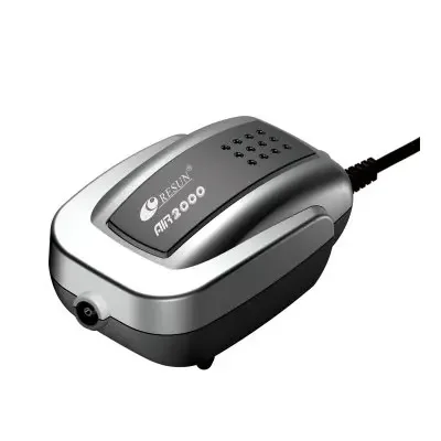 Cicha pompa powietrza 220V do akwarium i stawu rybnego 2W–4W Czarny