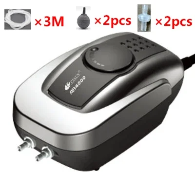 Cicha pompa powietrza 220V do akwarium i stawu rybnego 2W–4W Fioletowy