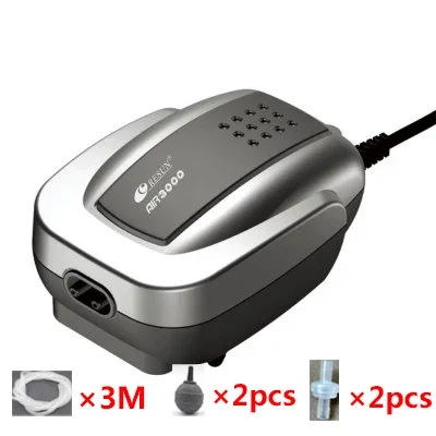 Cicha pompa powietrza 220V do akwarium i stawu rybnego 2W–4W Różowy