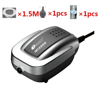 Cicha pompa powietrza 220V do akwarium i stawu rybnego 2W–4W żółty