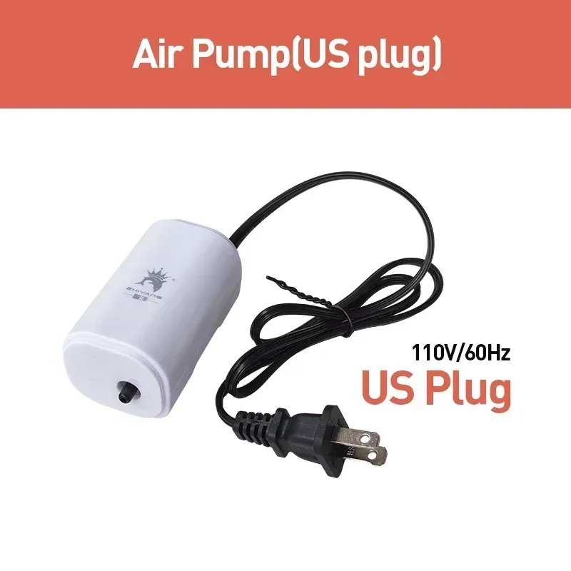 Cicha pompa powietrza do akwarium 3W ultra cicha sprężarka Czarny