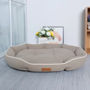Ciepłe legowisko sofa dla psa i kota Khaki