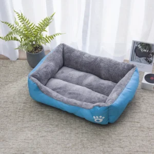 Ciepłe legowisko-sofa dla psa i kota Niebieski