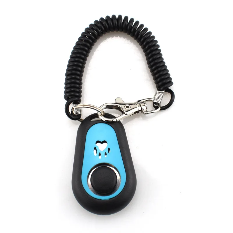 Clicker treningowy z łapką — brelok do kluczy dla psa i kota Czarny