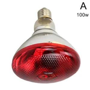 Czerwona lampa grzewcza dla gadów i węży 100-275W dzień/noc Ciemny brąz
