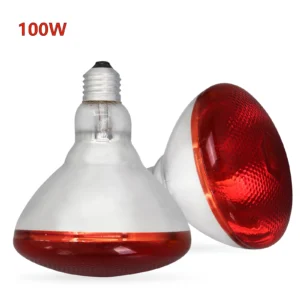 Czerwona lampa grzewcza podczerwień 100-275W dla gadów i drobiu Czerwony