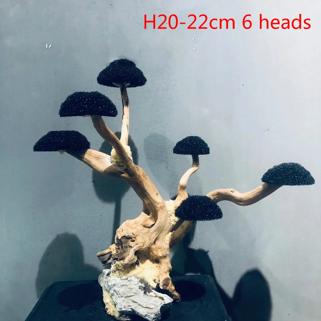 Dekoracja korzeń z mchem do akwarium DIY H20 6 heads