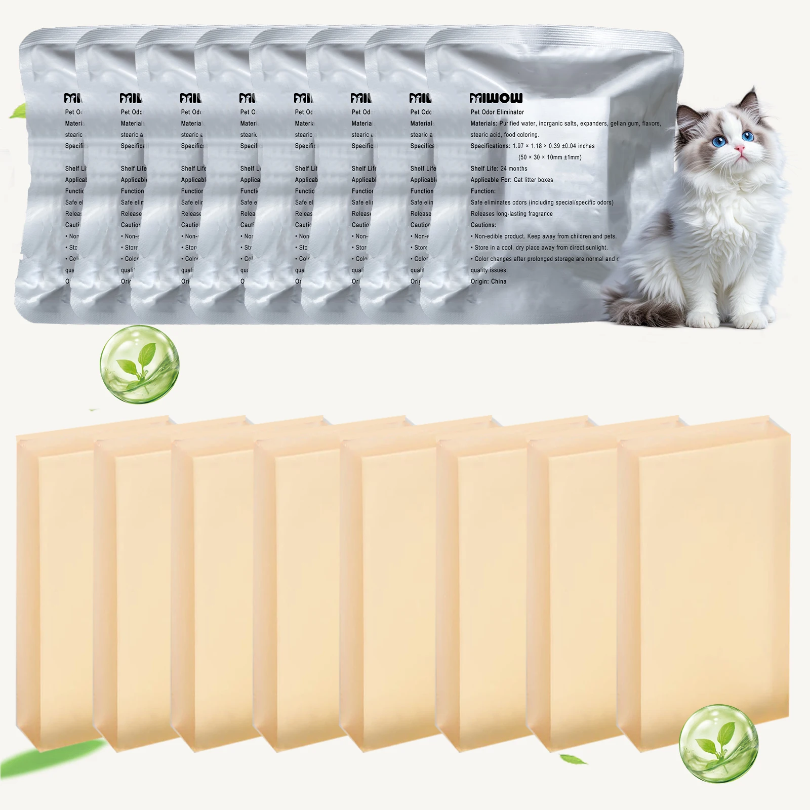 Dezodorant do kuwety samoczyszczącej Petkit i Meowant Jasnożółty