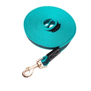 Długa smycz treningowa dla psa 1,5–5 m — nylon antypoślizgowy Szary