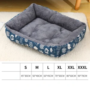 Duża mata zimowa dla psa i kota plus size — sofa, materac do spania Biały