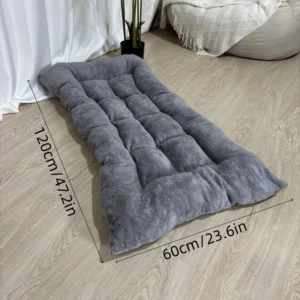 Duże pluszowe legowisko sofa dla psa mata do klatki Szary