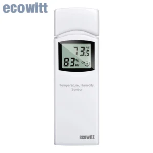 Ecowitt WN31 WH31 bezprzewodowy termometr higrometr 8-kanałowy z LCD Srebrny
