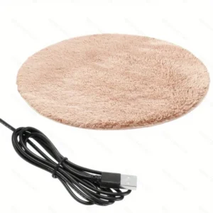 Elektryczna mata grzewcza 40 cm USB dla psa i kota do legowiska Czekolada
