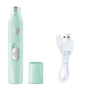 Elektryczna szlifierka do pazurów dla kota i psa z LED 5V USB Biały