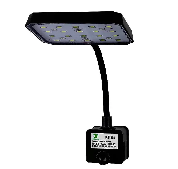 Energooszczędna lampa LED z klipsem do akwarium 220V pełne spektrum do roślin Zielony