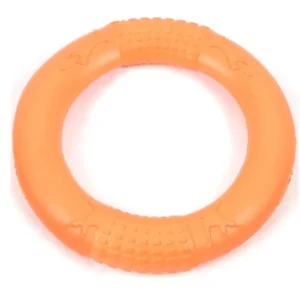 Frisbee dla psa - elastyczny ring do aportu Pomarańczowy