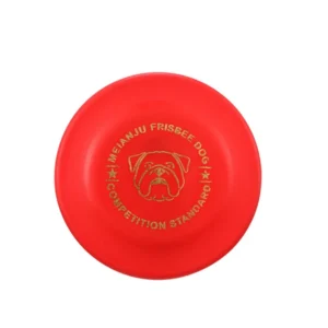 Frisbee dla psa - miękki silikonowy dysk do aportu Czerwony