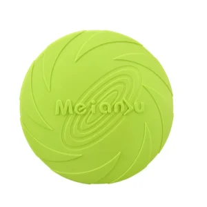 Silikonowe frisbee dla psa, miękki dysk do aportu Zielony