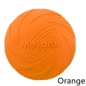 Frisbee silikonowe dla psa, miękki latający dysk Pomarańczowy