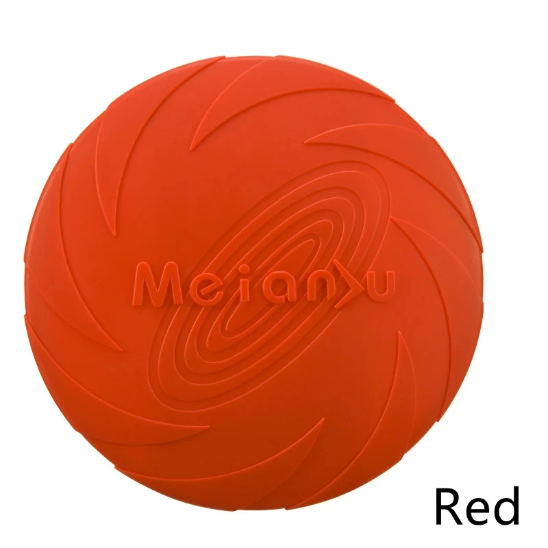 Frisbee silikonowe dla psa, miękki latający dysk Czerwony