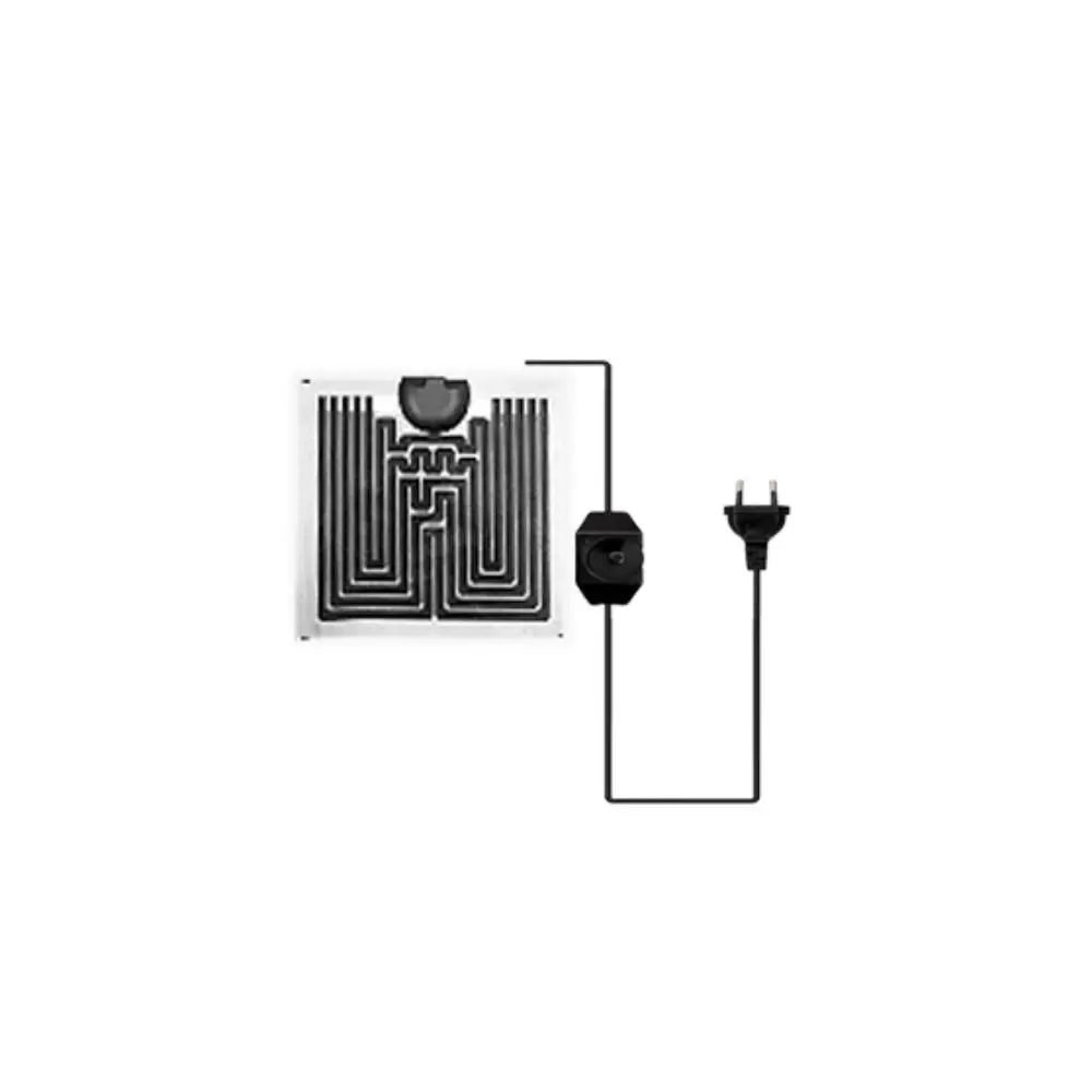Grafenowa mata grzewcza do terrarium 220V EU z regulatorem Ciemny brąz