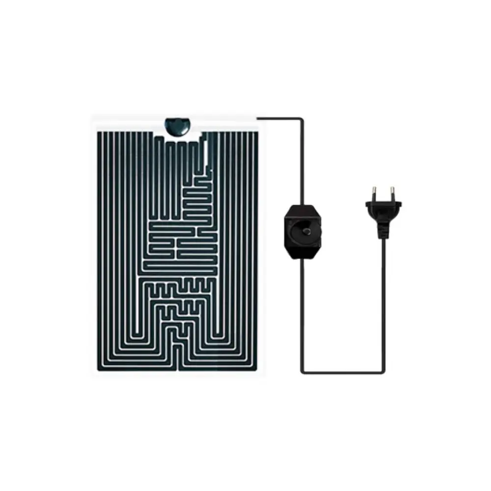 Grafenowa mata grzewcza do terrarium 220V EU z regulatorem Jasnoszary