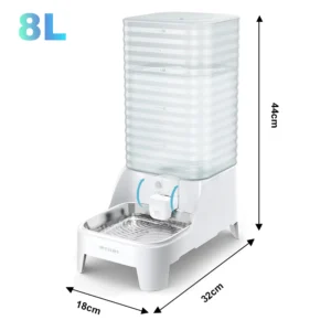 Grawitacyjny dozownik wody dla psa i kota 8L 8l water bowl