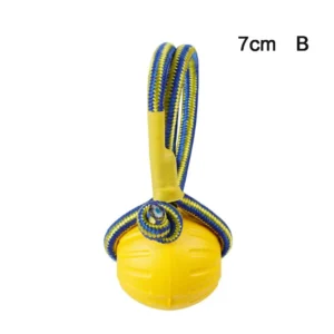 Gumowa piłka do gryzienia dla psa 7/9 cm — trening i aport Czarny