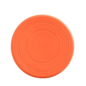 Gumowe frisbee dla psa do treningu aportowania na zewnątrz Pomarańczowy