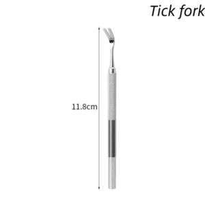 Stalowy haczyk do usuwania kleszczy u psa i kota Tick fork