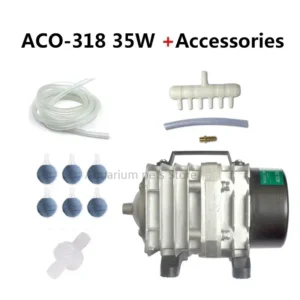 Hailea ACO-208 / ACO-318 elektromagnetyczna sprężarka do akwarium i stawu koi Różowy