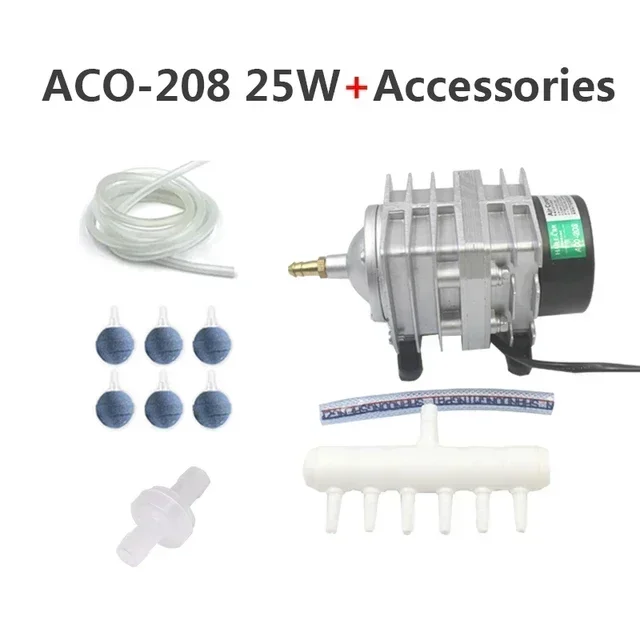 Hailea 220V sprężarka powietrza do akwarium 70L/min Czarny