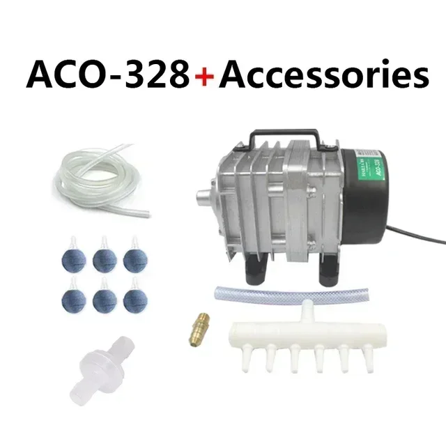 Hailea 220V sprężarka powietrza do akwarium 70L/min Srebrny