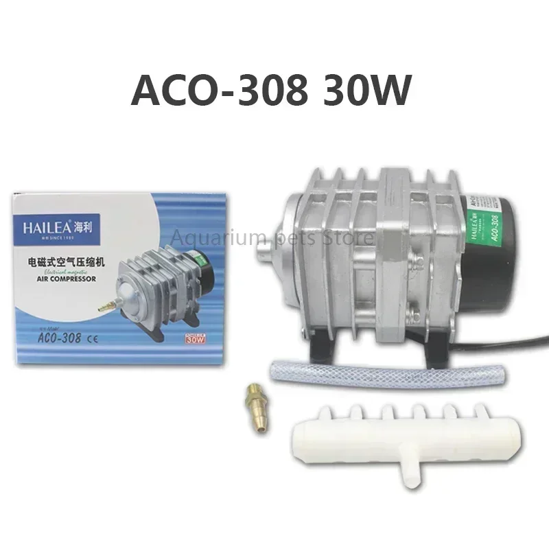 Hailea zewnętrzna pompa powietrza 220V do stawu rybnego ACO-208/308 Zielony