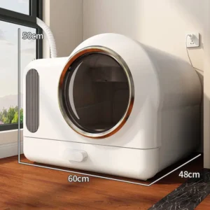 Inteligentna samooczyszczająca kuweta Smart Fresh Air z dezodoryzacją Biały