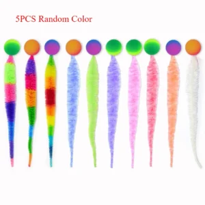 Interaktywna zabawka dla kota - skacząca gąsienica Random color