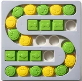 Interaktywna zabawka puzzle slow feeder dla szczeniąt i psów dorosłych Szary