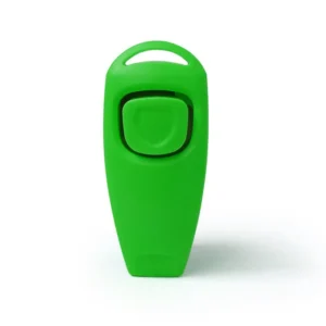 Klikier i gwizdek dla psa 2w1 do tresury z brelokiem Emerald